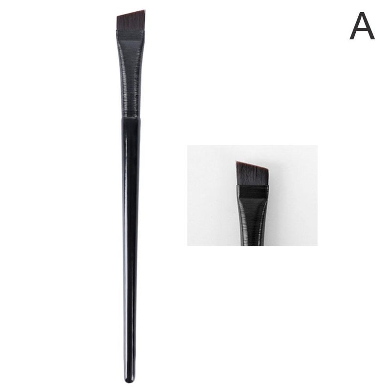Blade-like eyeliner brush, portable, ultra-thin, and ultra-fine angled eyebrow brush for outlining eyeliner.